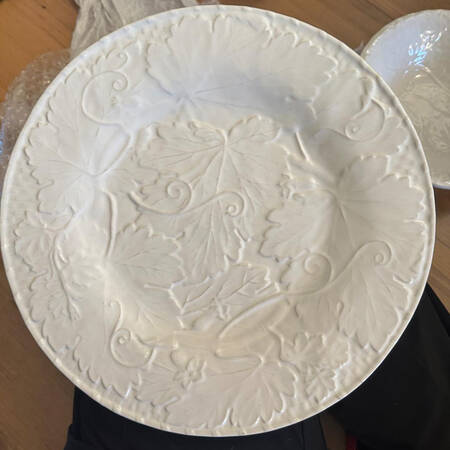 Vine White Salad Plate