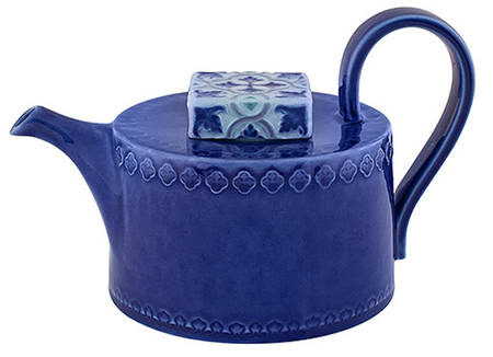 Rua Nova Indigo Blue Teapot & Lid