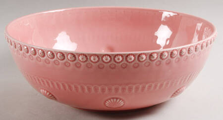 Fantasia (Fantasy) Pink 11" Large Salad Serving Bowl