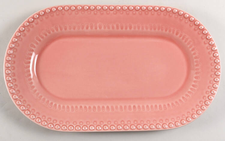 Fantasia (Fantasy) Pink 17" Oval Serving Platter