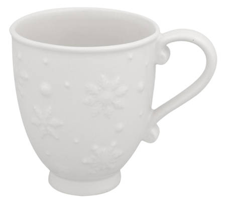 Snowflakes Beige Mug