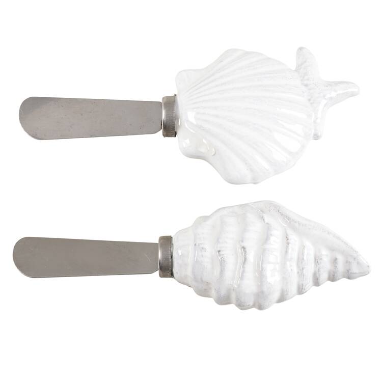Laguna Coastal Cottage White (Set of 2 Motif) Figural Spreaders by Blue Sky
