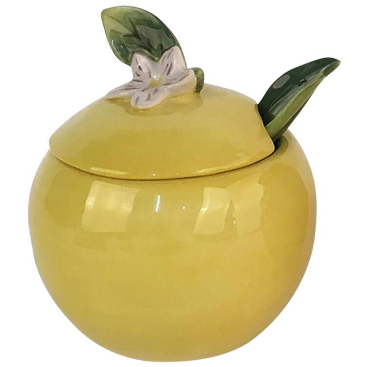 Lemon Sugar Bowl & Lid