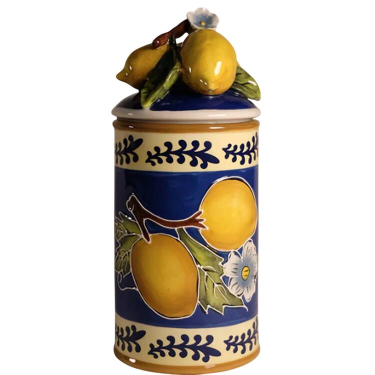 Lemon Small Canister & Lid