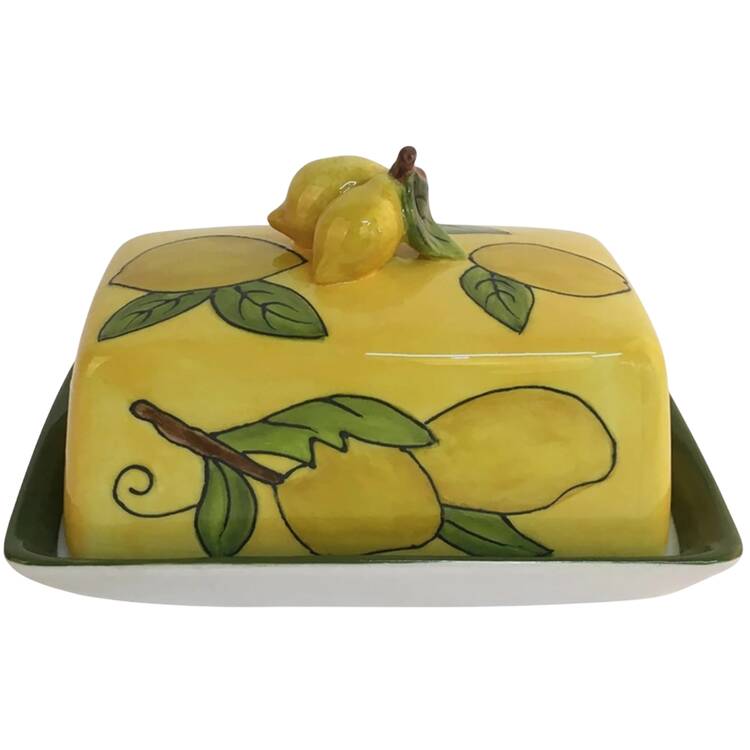 Lemon Rectangular Covered Butter