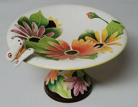 Gerber Daisy Open Candy Dish