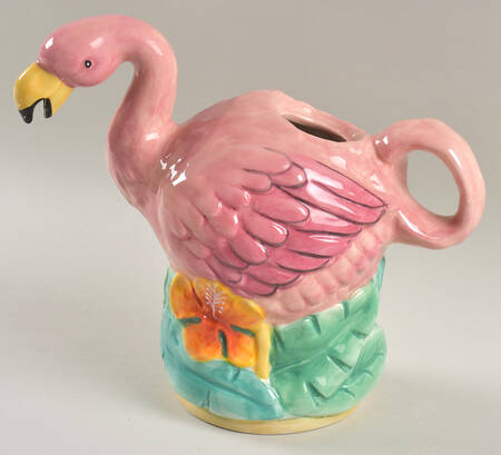 Summer Fun Flamingo Teapot No Lid