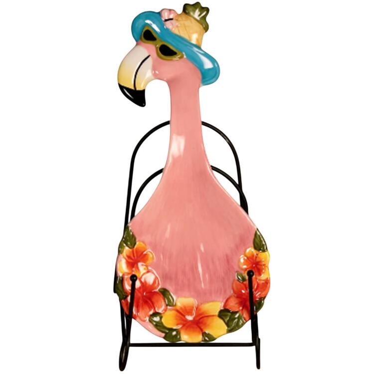 Summer Fun Flamingo Spoon Rest/Holder (Holds 1 Spoon)