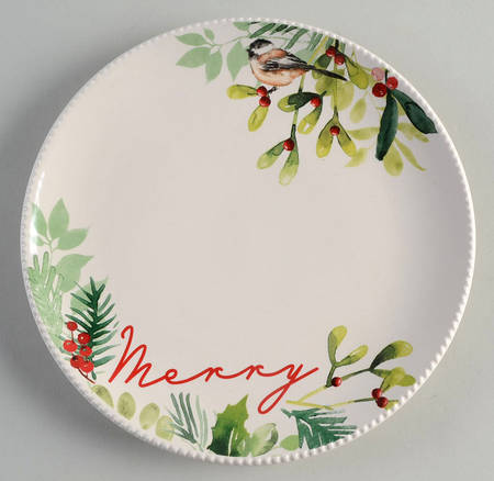 Winter Botanicals Salad Plate