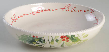 Winter Botanicals Individual Dinner Bowl