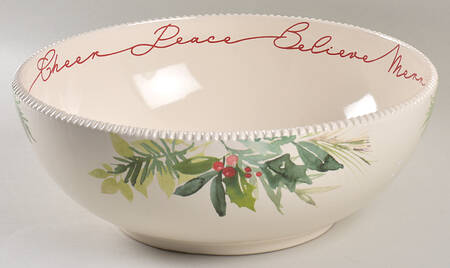 Winter Botanicals 10" Round Serving Bowl