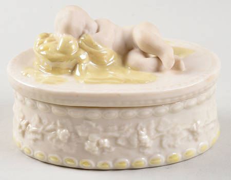 Trinket Boxes Cherub Trinket Box & Lid
