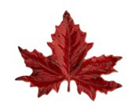 Gudrun Leaf Shaped Wall Plate