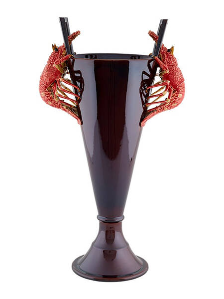 Cabbage with Lobsters 24" Vase
