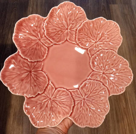 Geranium Pink Luncheon Plate