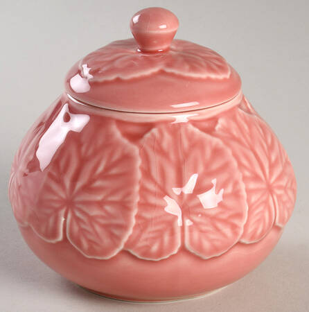 Geranium Pink Sugar Bowl & Lid