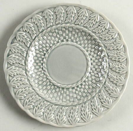 Basketweave Gray Saucer for Oversized Cup