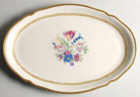 Bellwood Ivory 16" Oval Serving Platter