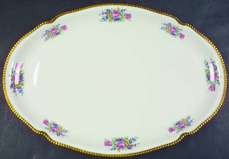 Castleton Bouquet 19" Oval Serving Platter