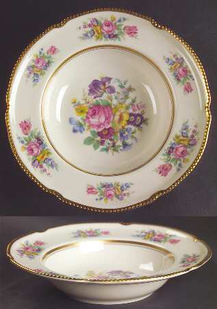 Castleton Rose Rim Soup Bowl