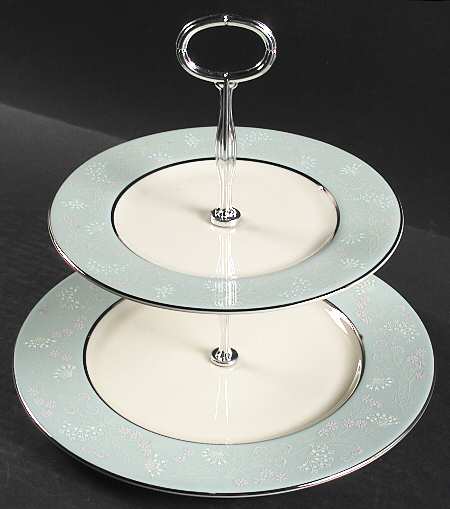 Corsage 6 5/8"-10"  2 Tiered Serving Tray (Dp, Sp) HC