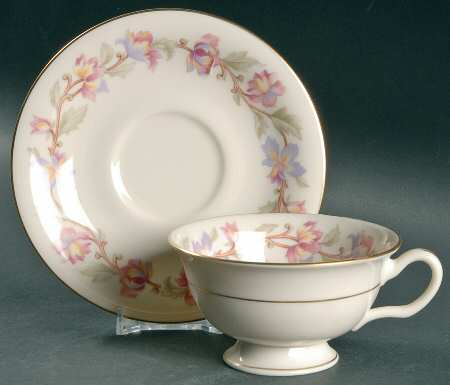Fantasy Footed Cup & Saucer Set