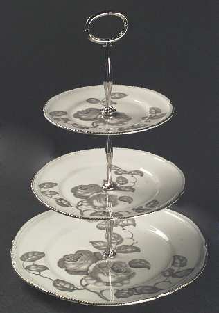 Gloria 13 7/8"-14 1/4" 3-Tiered Serving Tray(DP,SP,BB) HC