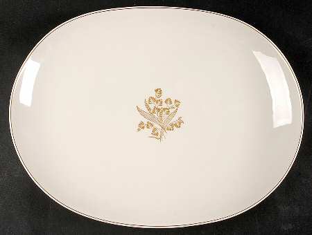 Golden Meadow 15" Oval Serving Platter