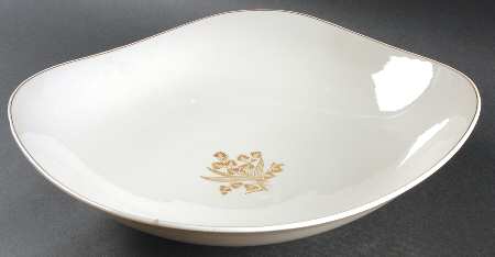 Golden Meadow Square Salad Serving Bowl