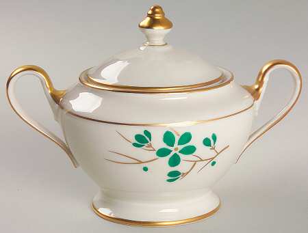 Jade Sugar Bowl & Lid