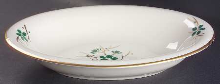 Jade 10" Oval Vegetable Bowl