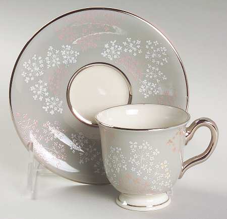 Lace Footed Demitasse Cup & Saucer Set