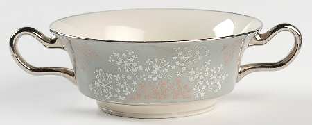 Lace Footed Cream Soup Bowl