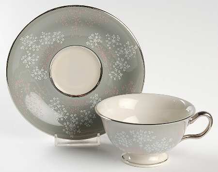 Lace Footed Cup & Saucer Set