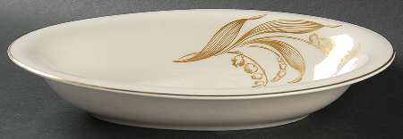 Lily of the Valley 10" Oval Vegetable Bowl