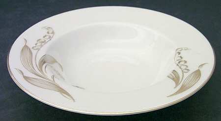 Lily of the Valley Rim Soup Bowl