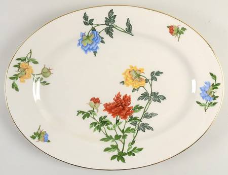 Ma Lin 15" Oval Serving Platter
