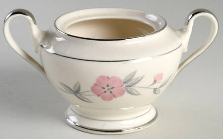 Priscilla (Platinum Trim) Sugar Bowl No Lid