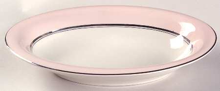 Shell Pink 10" Oval Vegetable Bowl