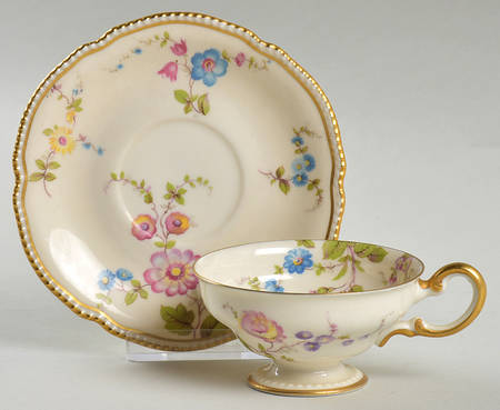 Sunnyvale Footed Demitasse Cup & Saucer Set