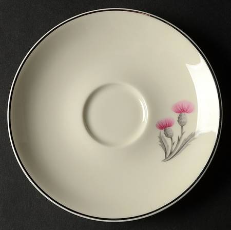 Thistle Saucer for Flat Cup