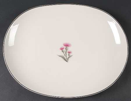 Thistle 15" Oval Serving Platter