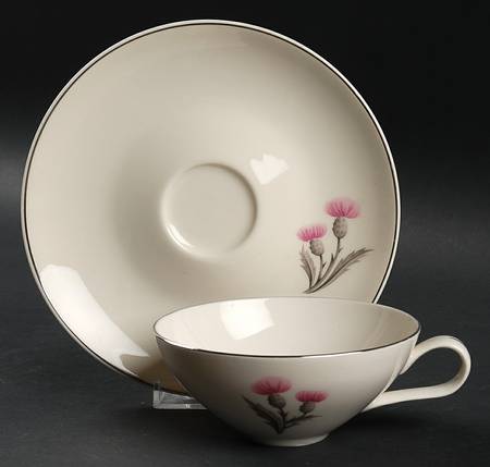 Thistle Flat Cup & Saucer Set