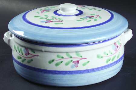 Blue Garland 1.5 Qt Round Covered Casserole