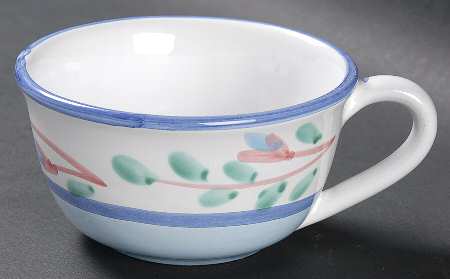 Blue Garland Flat Cup