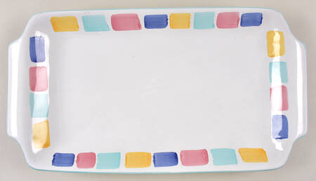 Color Blocks Large Rectangular Tray