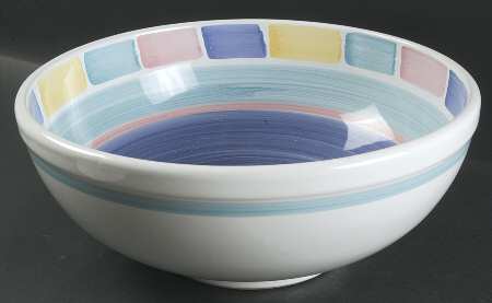 Color Blocks 13" Large Salad Serving Bowl