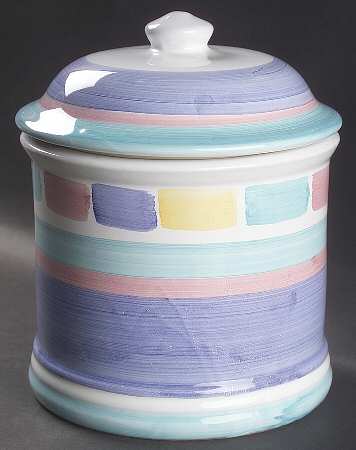 Color Blocks Large Canister & Lid