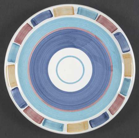 Color Blocks Salad Plate