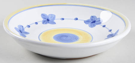 Marina (Blue&Yellow) Coupe Soup Bowl
